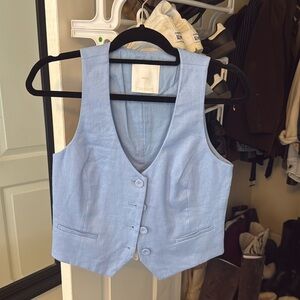 Mango Linen Vest